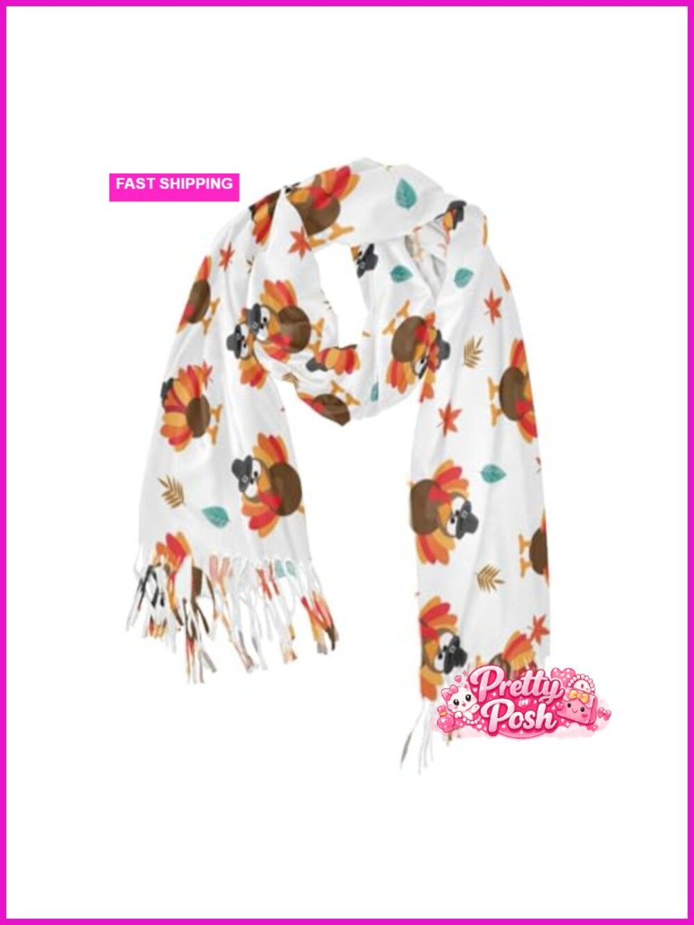 Oversized Tassel Scarf Shawl Soft Acrylic Winter Wrap Warm Blanket Scarf